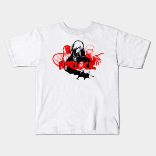 013b Harlock Red Kids T-Shirt